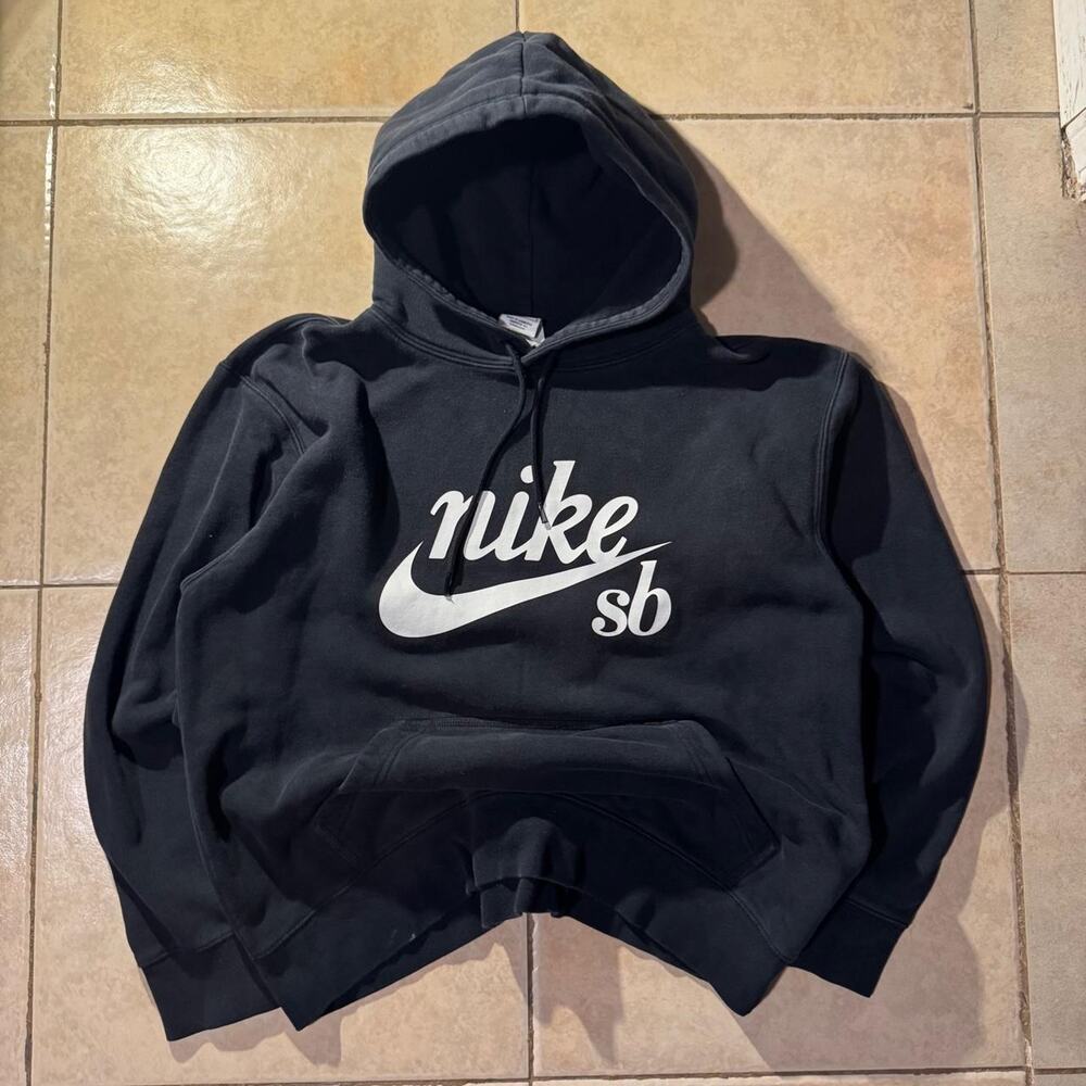 Vintage y2k nike sb black hoodie Size M in Mens